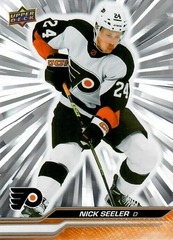 2023-24 Upper Deck Series 1 Outburst Silver Nick Seeler #136